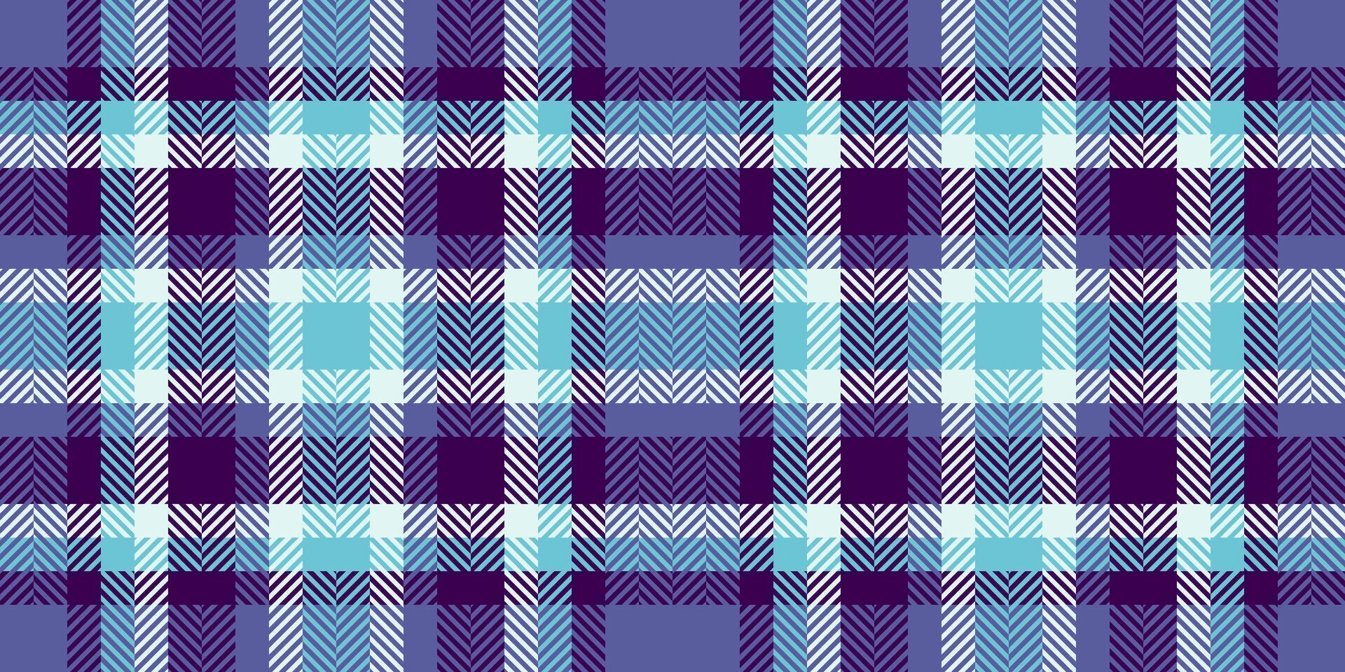 Britain plaid seamless textile, new tartan check pattern. Revival background fabric texture in blue and purple colors. vector