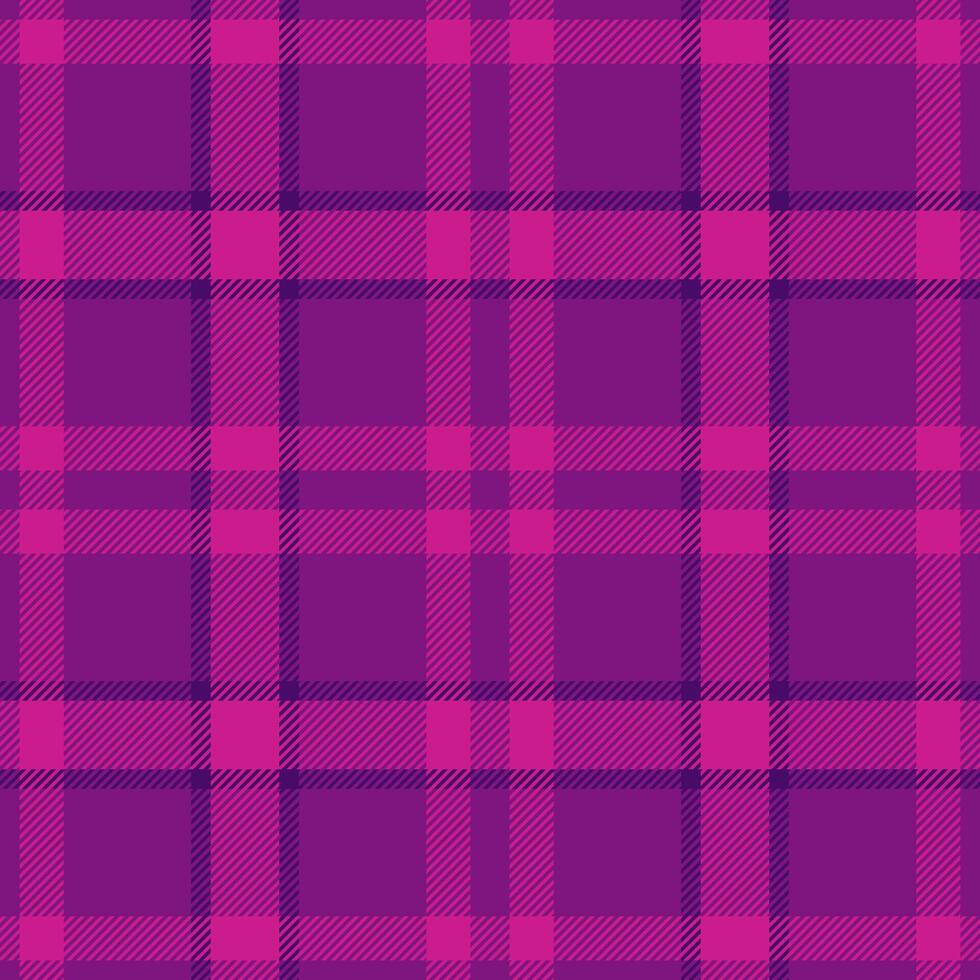Vibrant purple and pink plaid pattern. Perfect for textile designs, fashion, websites, and branding. This bold, seamless texture evokes feelings of energy and style. vector