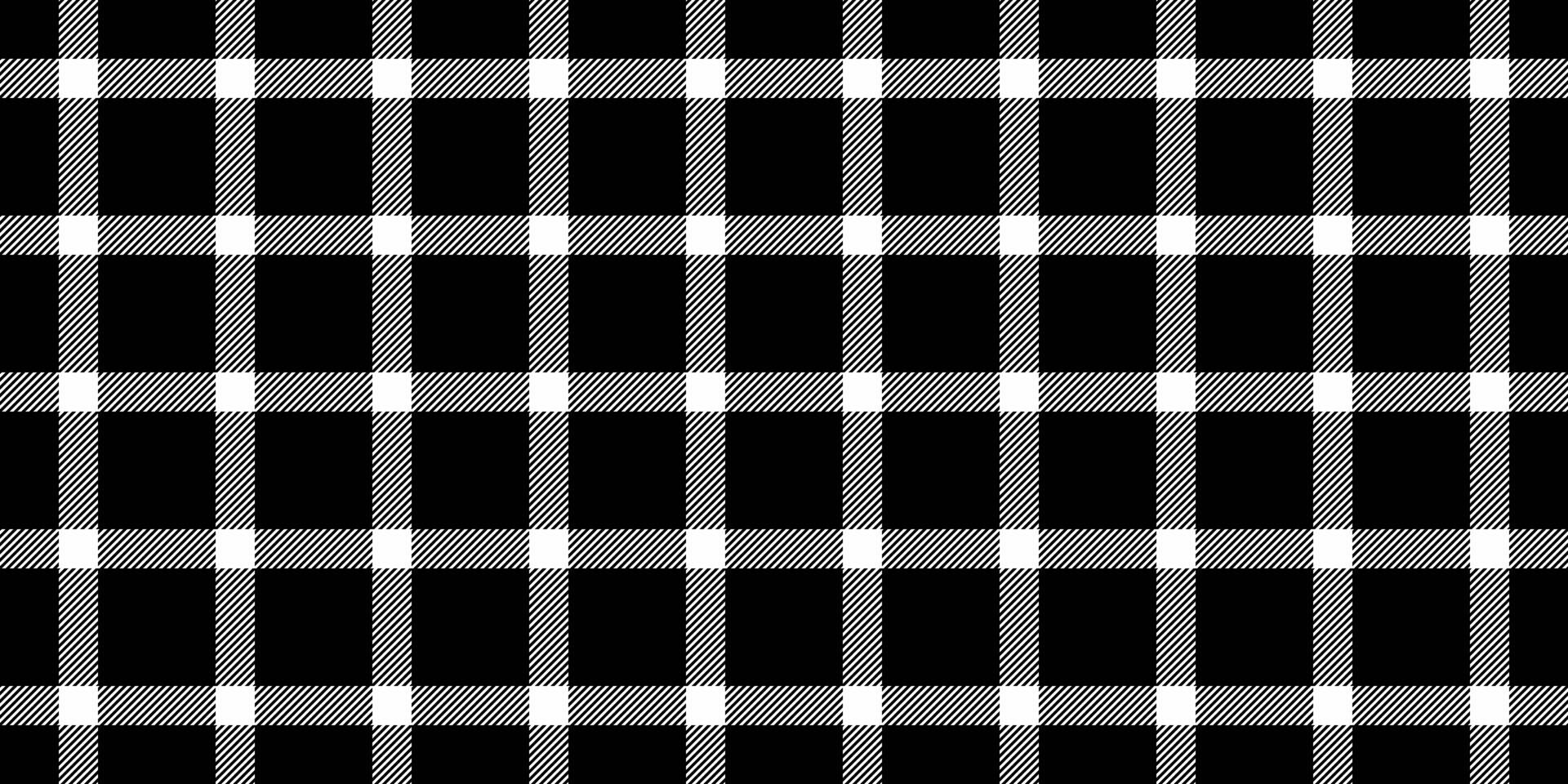 Stylish black and white plaid pattern. Perfect for textile design, website backgrounds, or creating a minimalist aesthetic. Clean lines and simple design offer versatility. vector