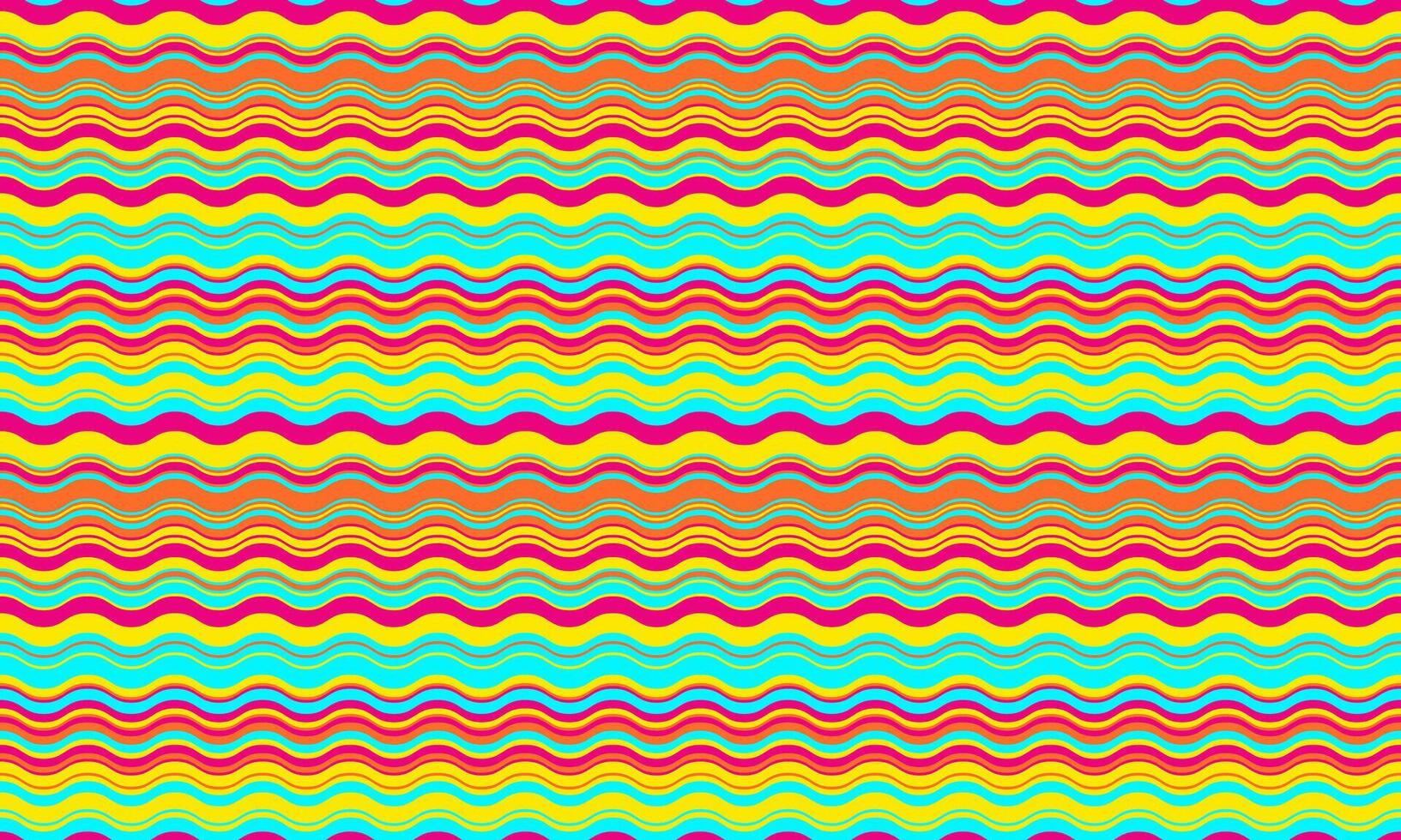 Vibrant wavy stripes in a joyful rainbow palette. Perfect for textile design, website backgrounds, or adding a playful touch to any project. vector