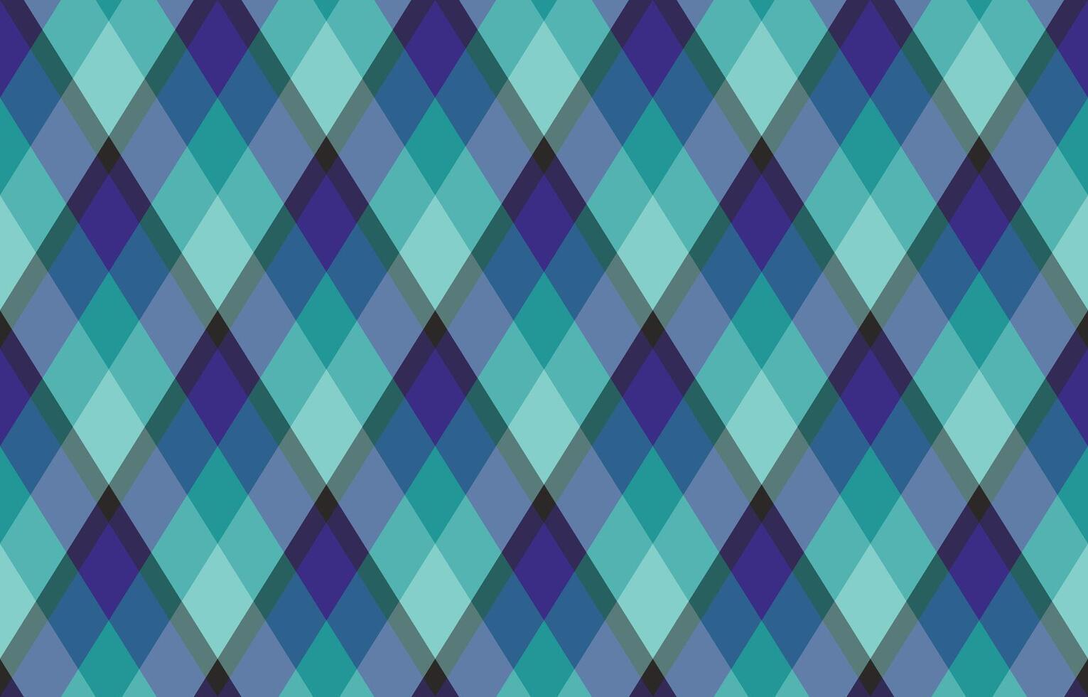Abstract teal and purple diagonal plaid pattern. Perfect for textile design, website backgrounds, or modern branding. This repeating geometric texture offers a stylish and sophisticated aesthetic. vector