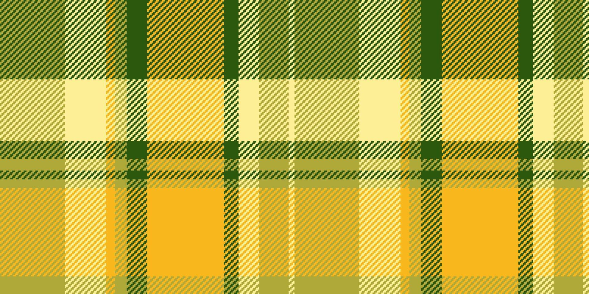 Vibrant yellow and green plaid pattern. Perfect for textile design, autumnal themes, or creating a rustic, natureinspired aesthetic. vector