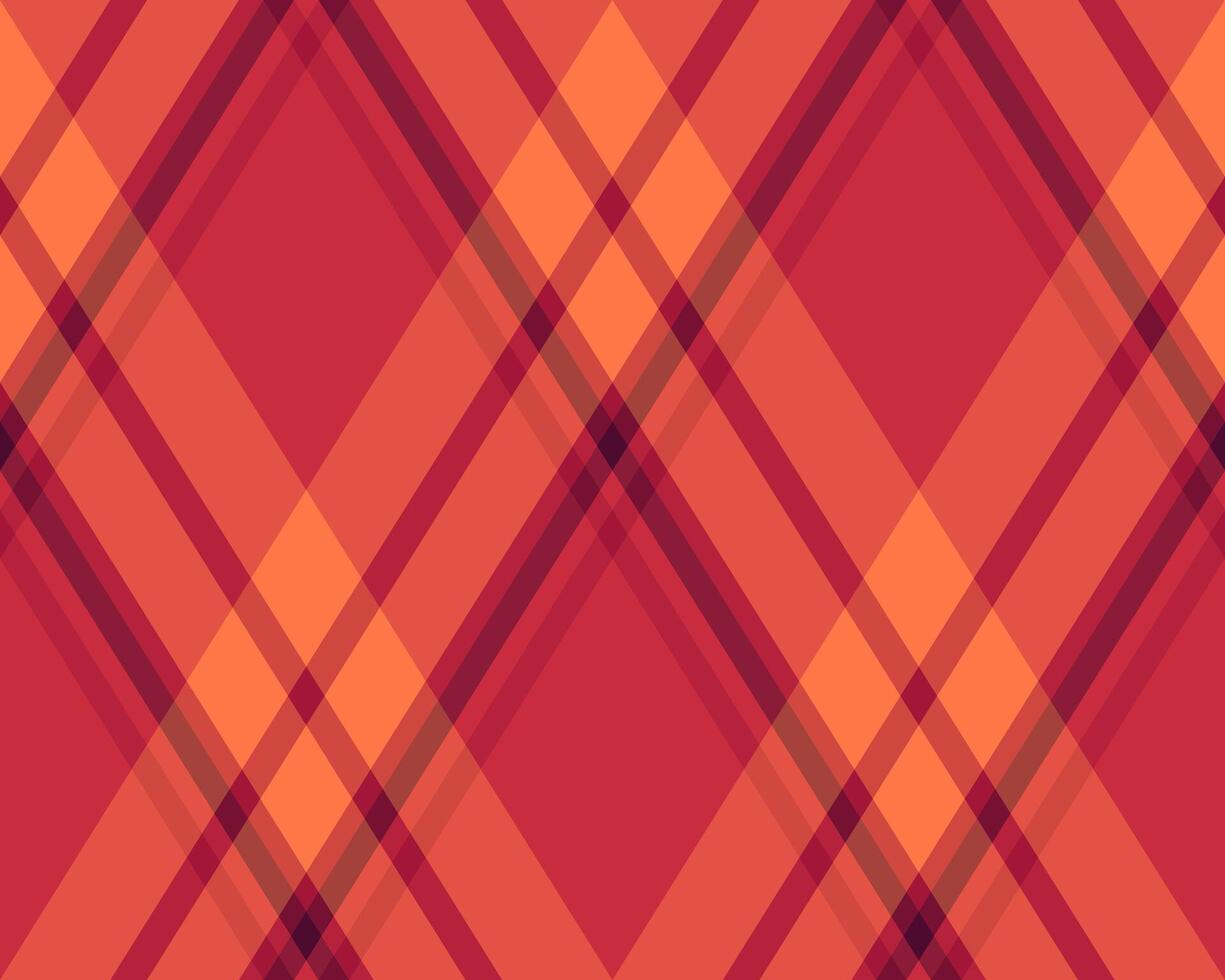Vibrant diagonal plaid pattern in warm autumnal hues. Perfect for fallthemed designs, textiles, or website backgrounds. vector