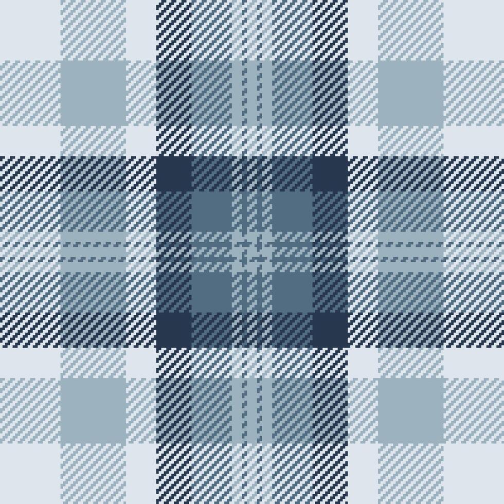 Sophisticated blue and grey plaid pattern. Ideal for textile design, fashion, branding, or website backgrounds. Subtle texture and calming color palette evoke feelings of tranquility and style. vector