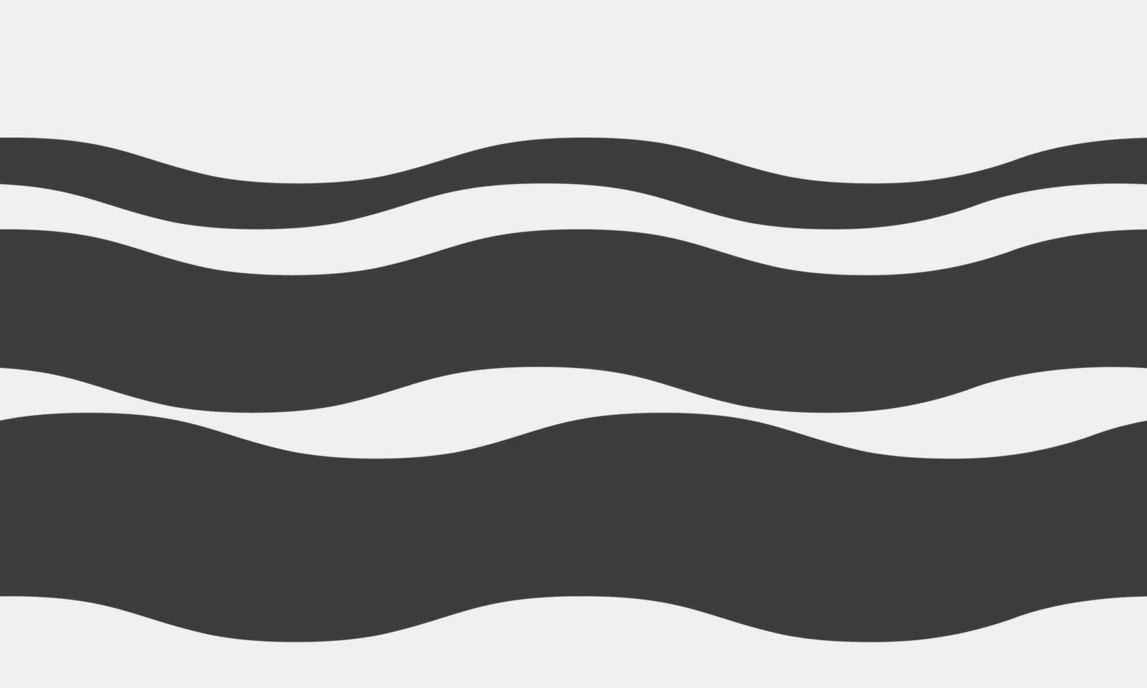 Abstract wavy lines graphic design. Simple, elegant black and white pattern ideal for websites, presentations, or branding. Represents flow, rhythm, or continuous movement. vector