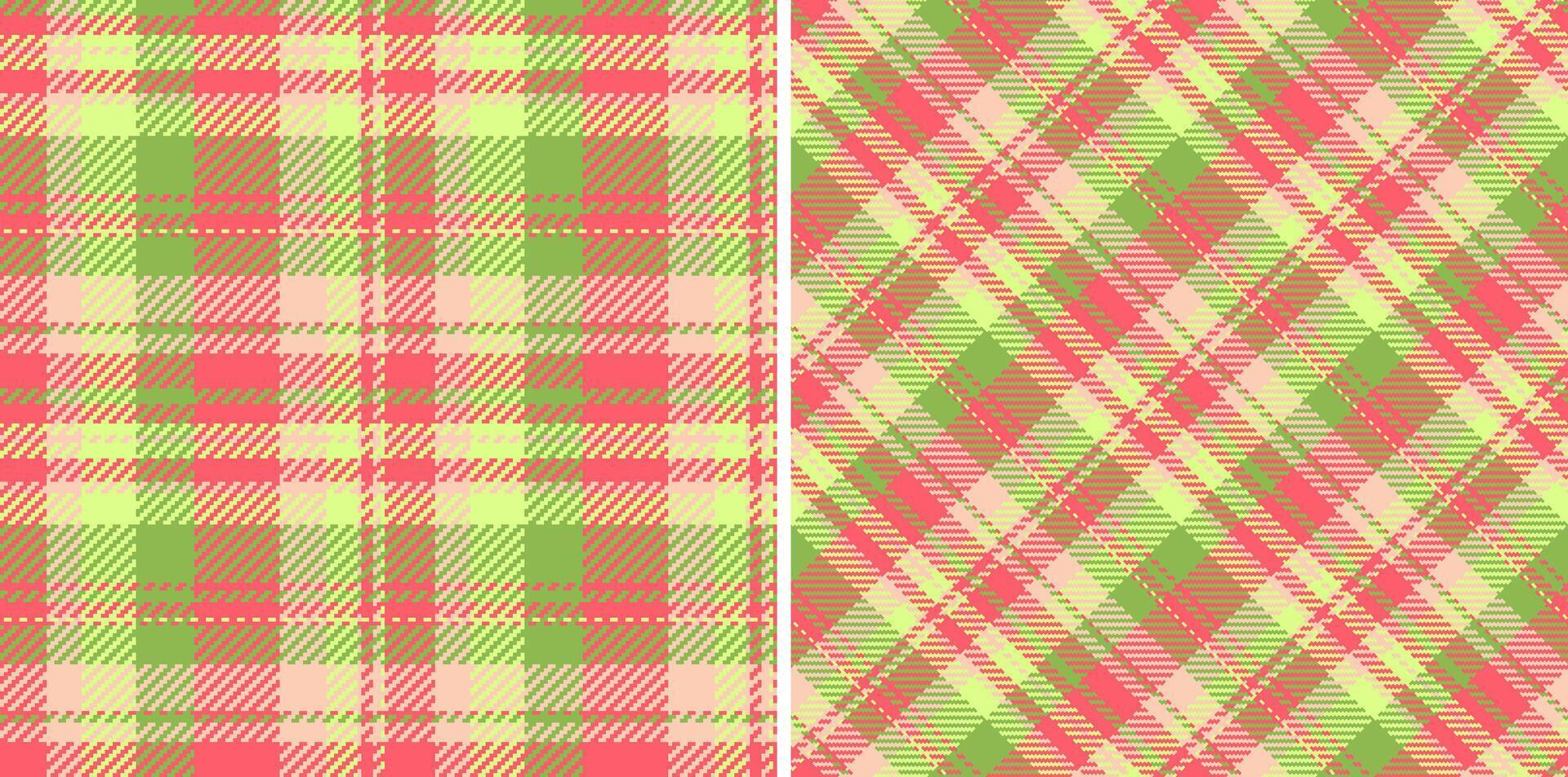 Vibrant pastel plaid patterns, perfect for textile design, scrapbooking, or website backgrounds. Two distinct styles-horizontal and diagonal-offer versatile design options. vector