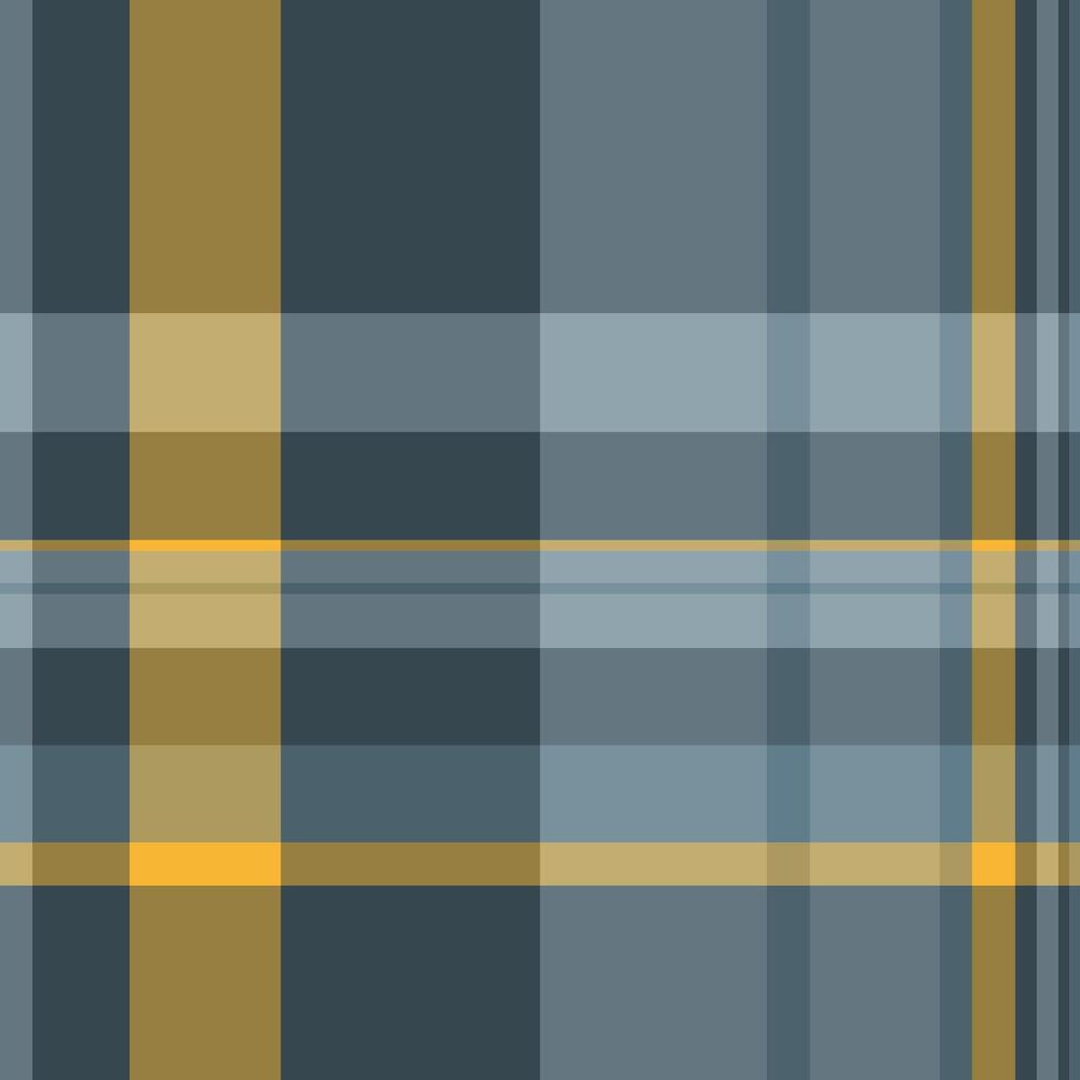Subtle yet striking muted blue and gold plaid pattern. Perfect for textile designs, website backgrounds, or adding a touch of sophisticated texture to your projects. vector