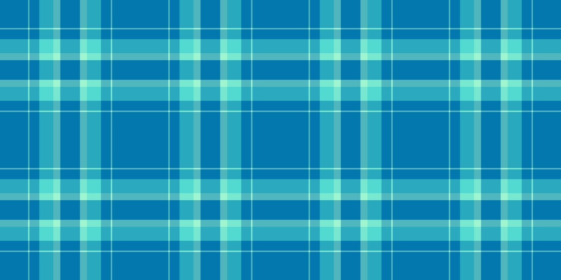 Serene teal and turquoise plaid pattern, ideal for textile design, website backgrounds, or crafting projects. This calming, geometric texture evokes feelings of peace and tranquility. vector