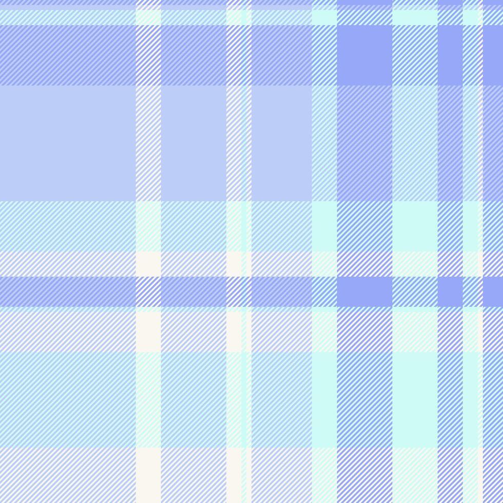 Preppy textile plaid, fuzzy fabric background tartan. Korean pattern texture check seamless in light and blue colors. vector