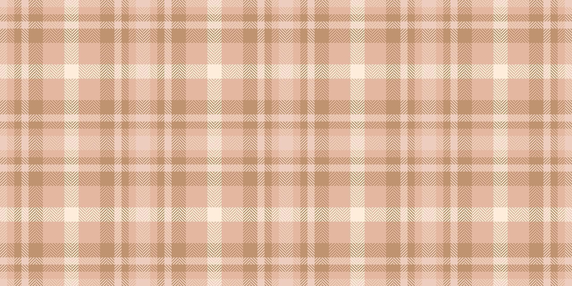 Elegant neutral plaid pattern in soft beige and brown tones. Perfect for textile design, websites, or backgrounds. This subtle yet sophisticated texture evokes feelings of warmth and tranquility. vector