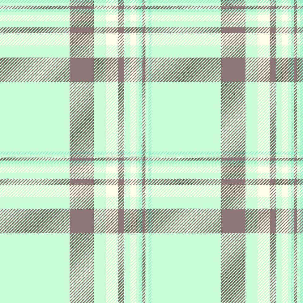List check texture seamless, fancy textile tartan fabric. Mid plaid background pattern in light and pastel colors. vector