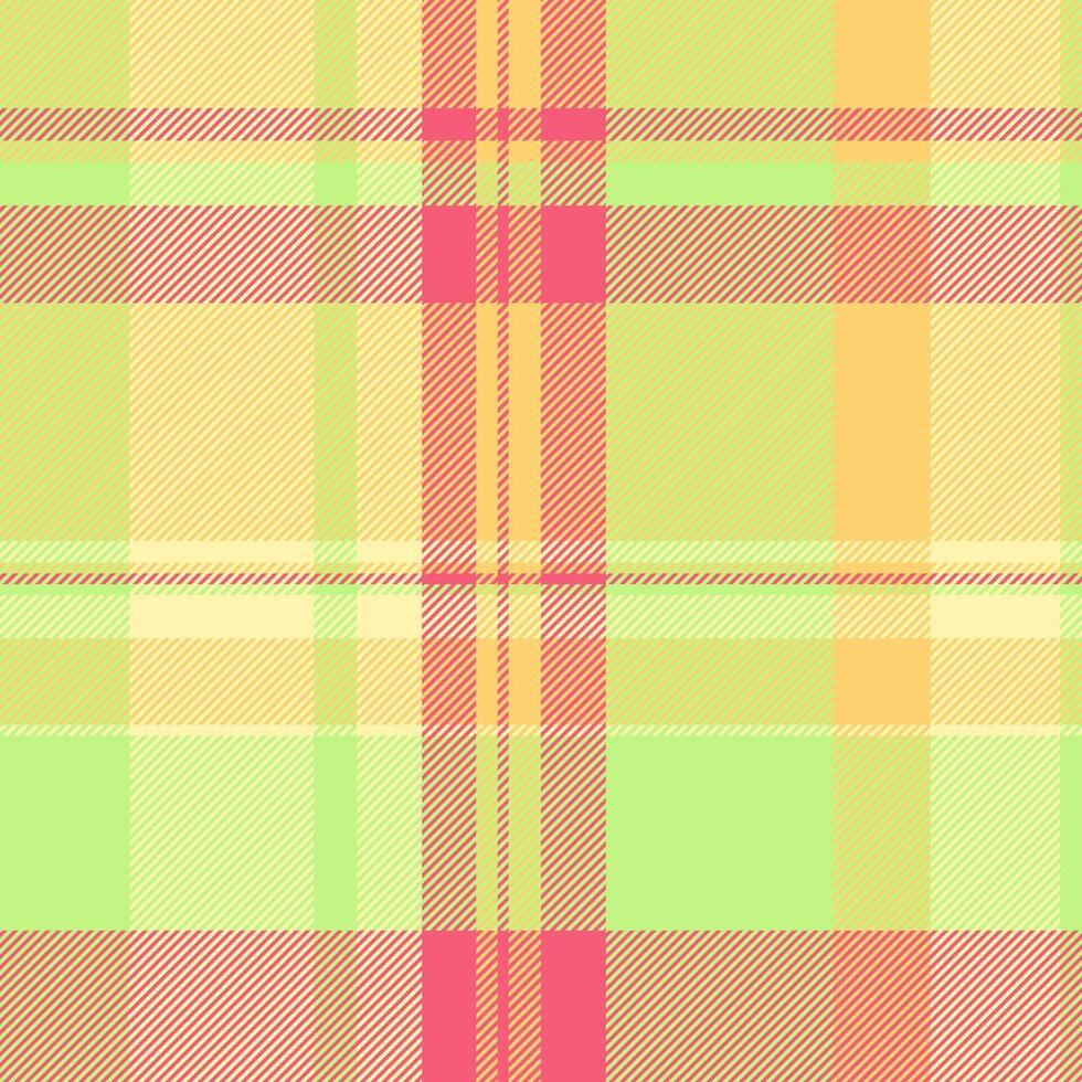 Fire background fabric , inspiration texture plaid pattern. Hat seamless tartan check textile in amber and green colors. vector