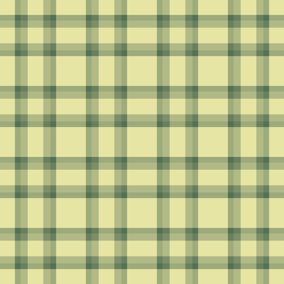 Subtle sage green and pale yellow plaid pattern. Perfect for backgrounds, textiles, or website design. Evokes feelings of calmness and rustic charm. vector