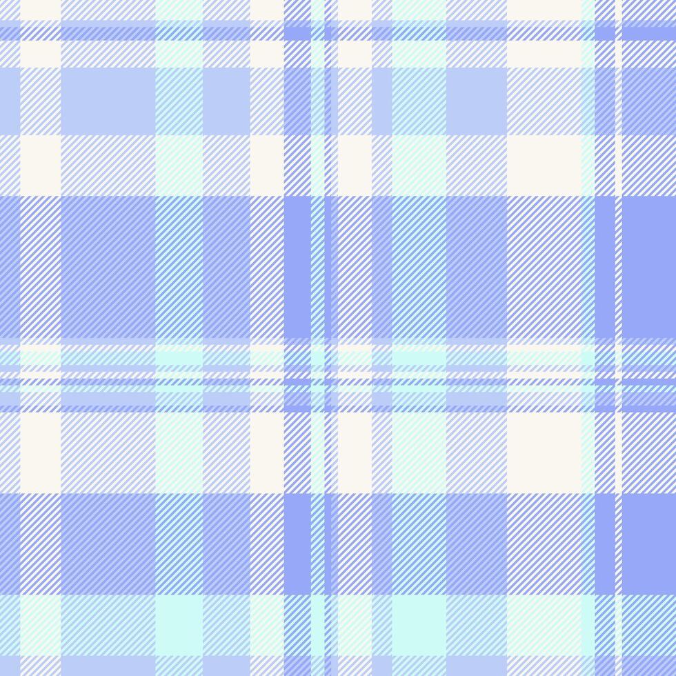 Serene pastel plaid pattern in soft blues and whites. Perfect for textile design, website backgrounds, or stationery. Evokes feelings of calmness and tranquility. vector