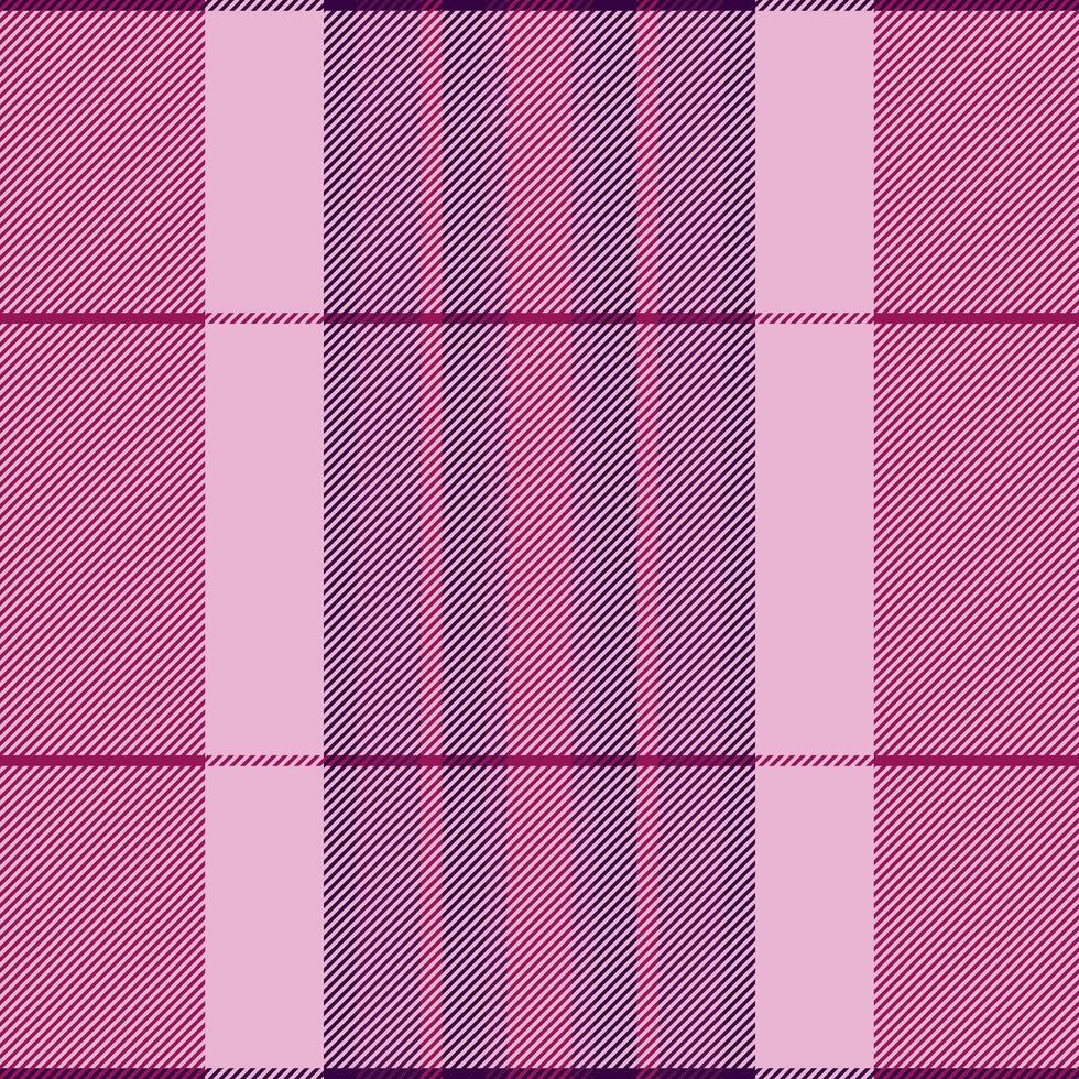Linear tartan check background, faded texture seamless. Inspiration textile fabric pattern plaid in light and pink colors. vector