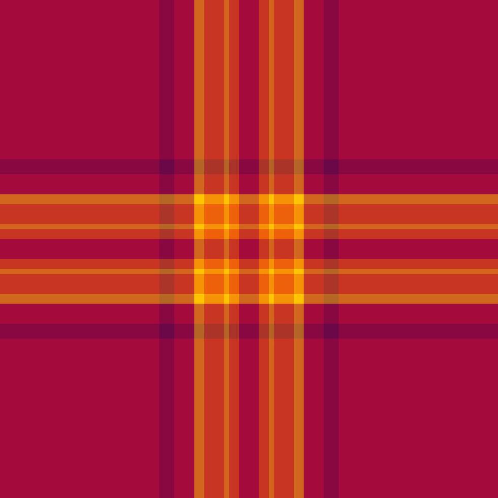 Vibrant red, orange, and gold plaid pattern. Perfect for textile design, backgrounds, or fallthemed projects. vector