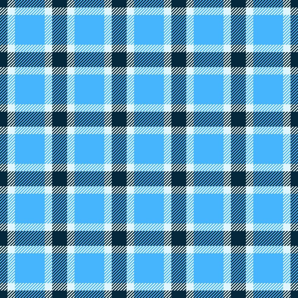 Vibrant blue and navy plaid pattern. Perfect for textile designs, website backgrounds, or fashion projects. vector