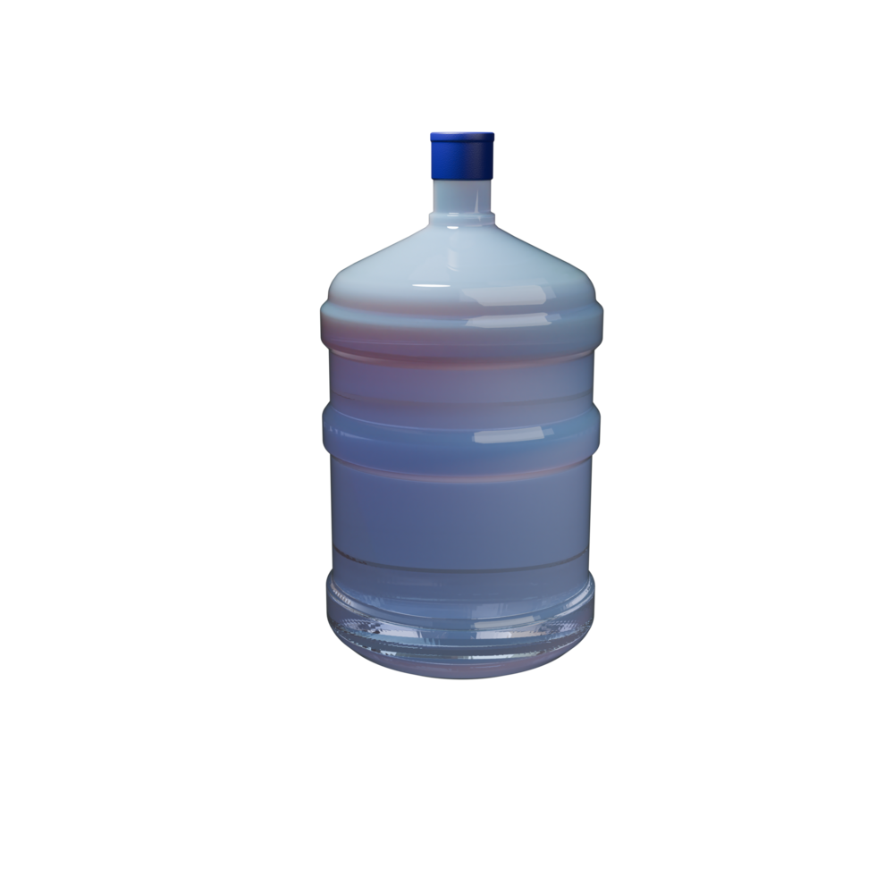 3d Plastic Water cooler Bottle png