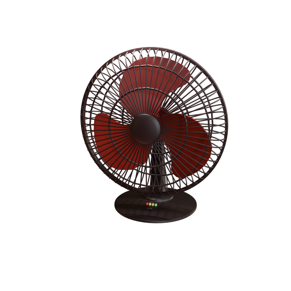 table fan isolated against a transparent background png