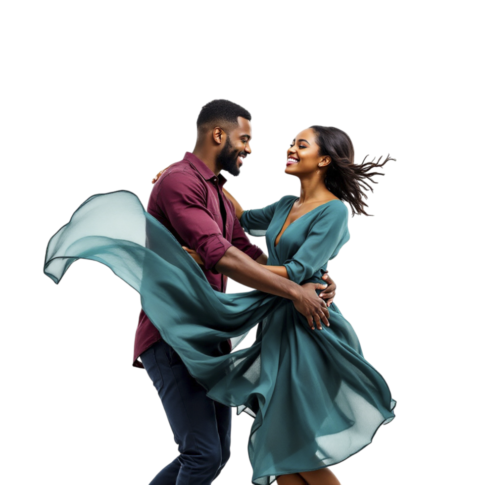 A couple dancing in the air png