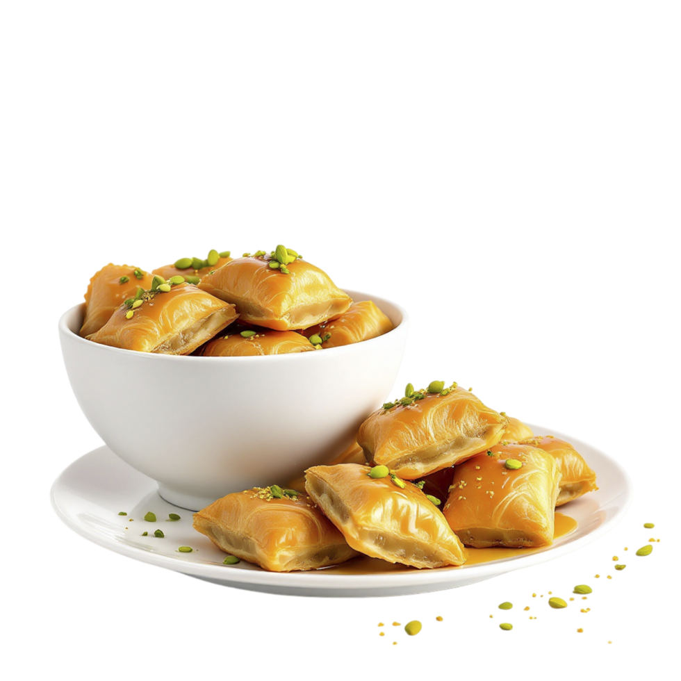 A bowl of food with some green onions on it png