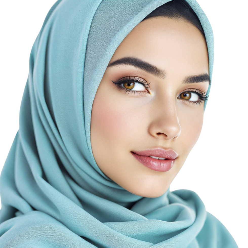 Beautiful muslim woman in hijab png