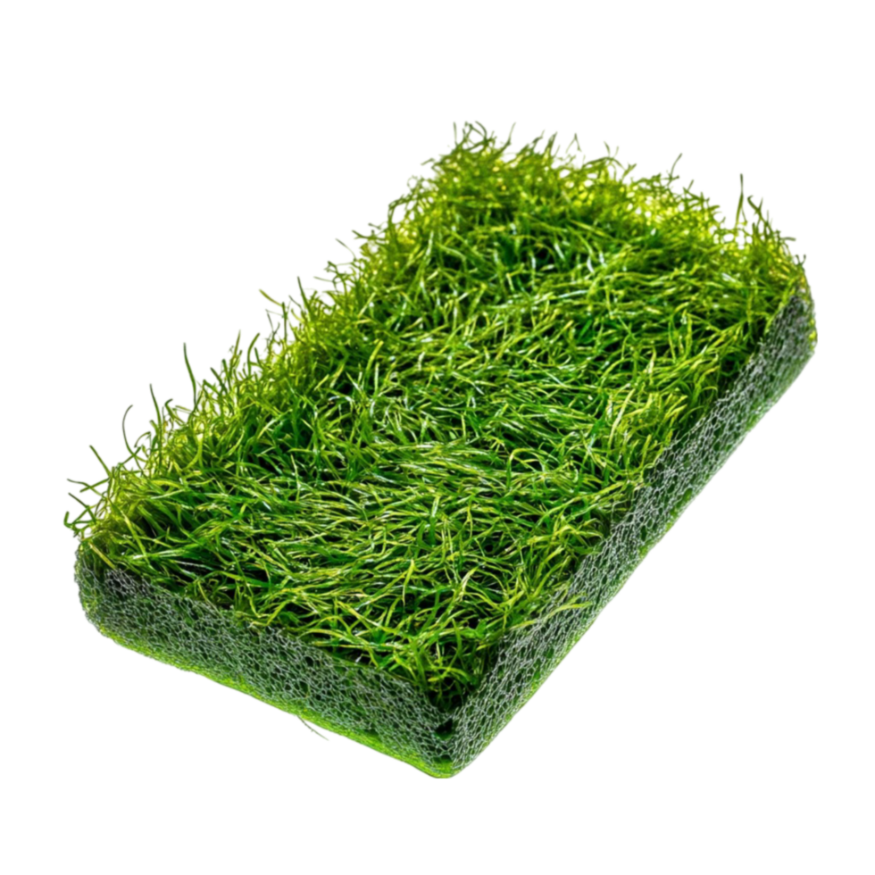 Lush Green Grass Patch with Realistic Texture png