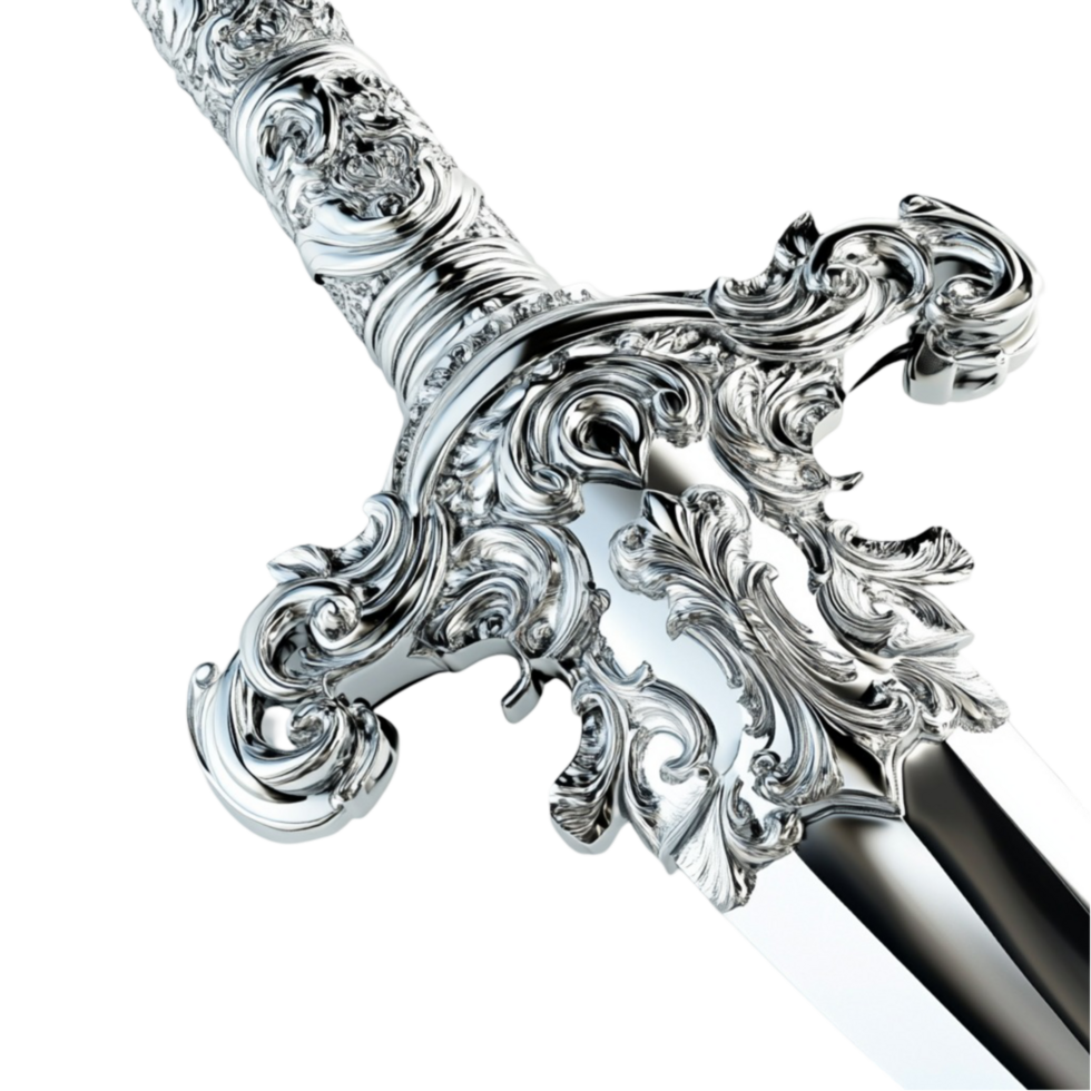 Sword with Ornate Design png