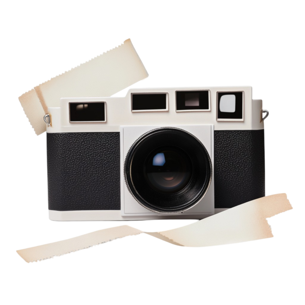 Photo Camera with Paper Transparent Background png