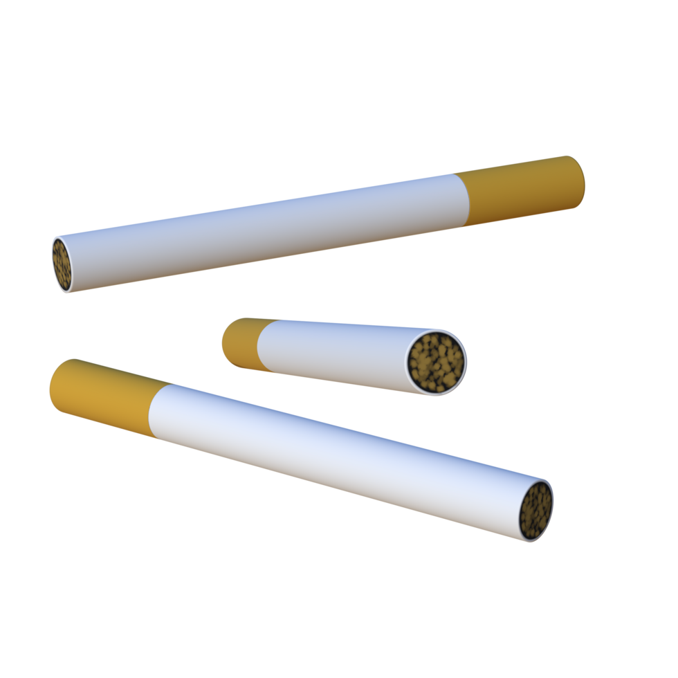 3d cigarette illustration. Suitable for use as presentation media and cigarette advertising png