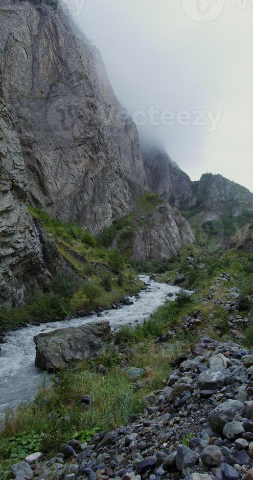 A river in the mountains photo