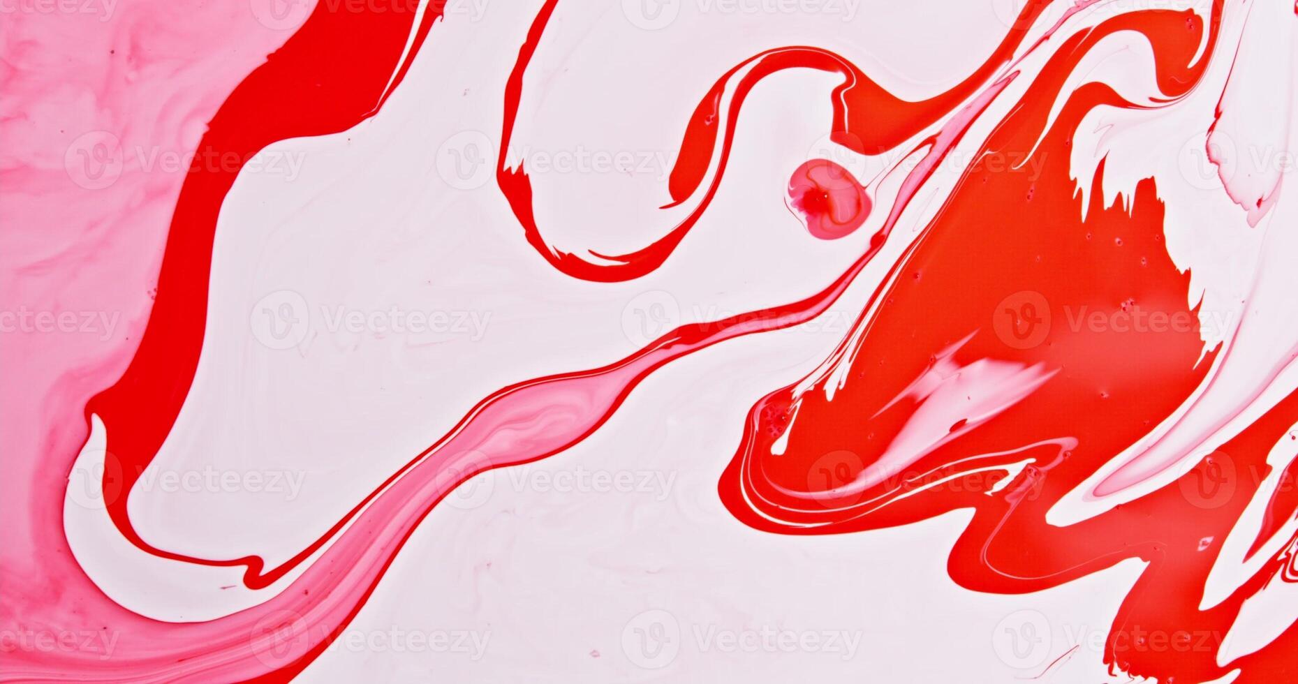 A red and white liquid photo