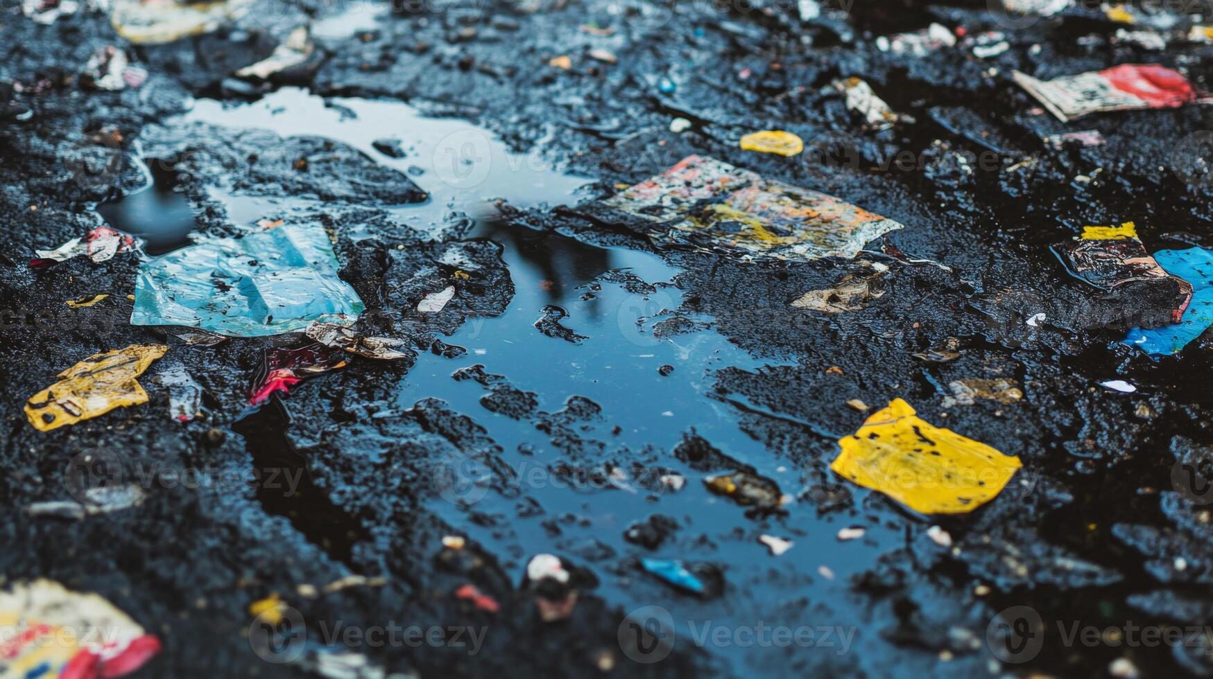 Urban Pollution. A Visual Representation of Waste photo