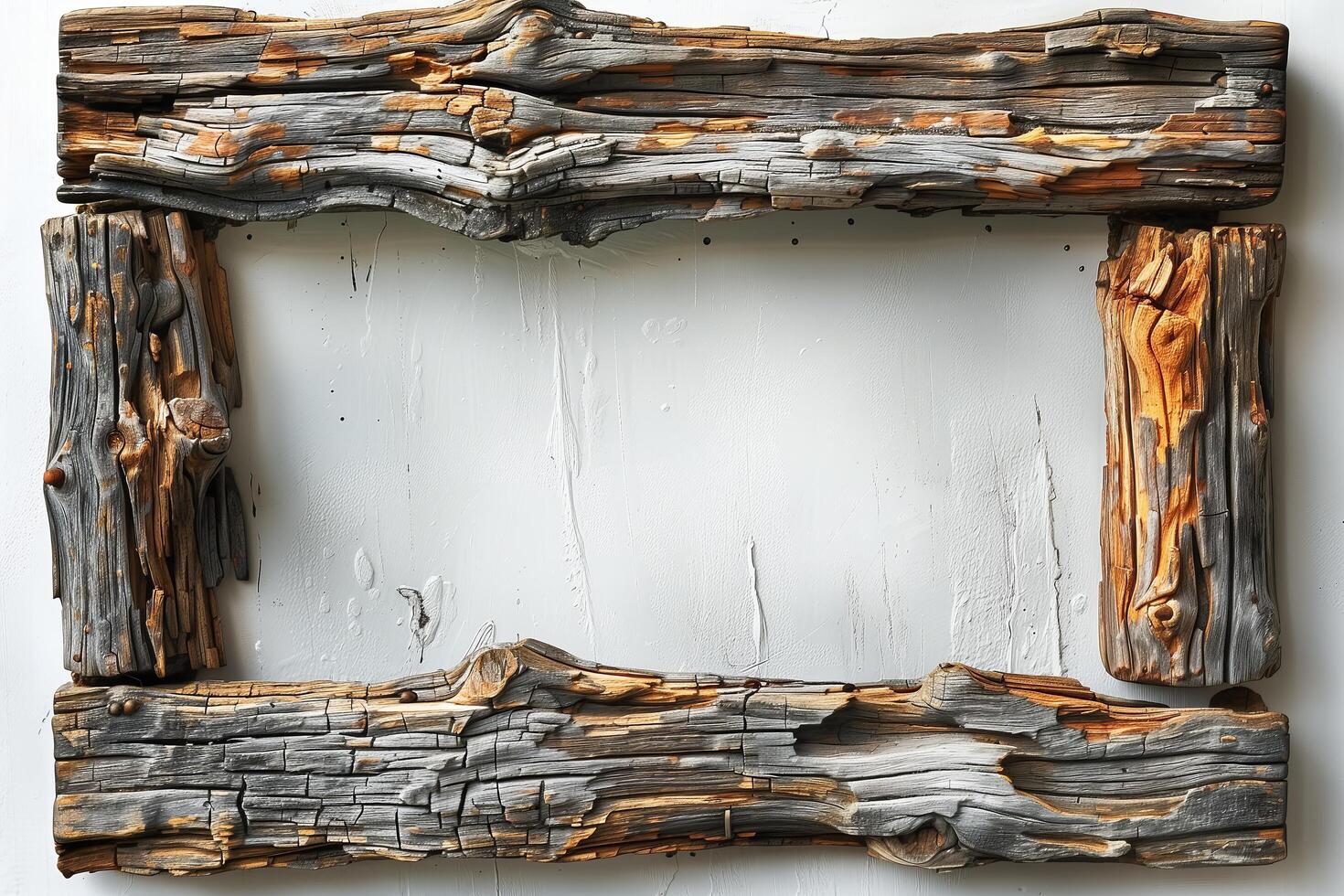 A wooden frame with a piece of wood on it photo