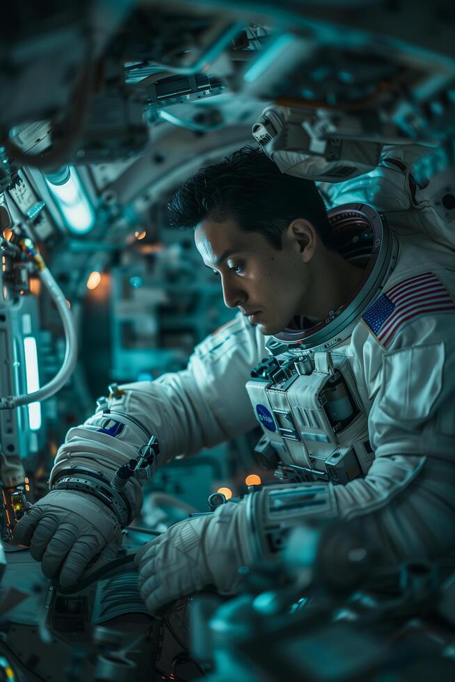 Astronaut in space photo