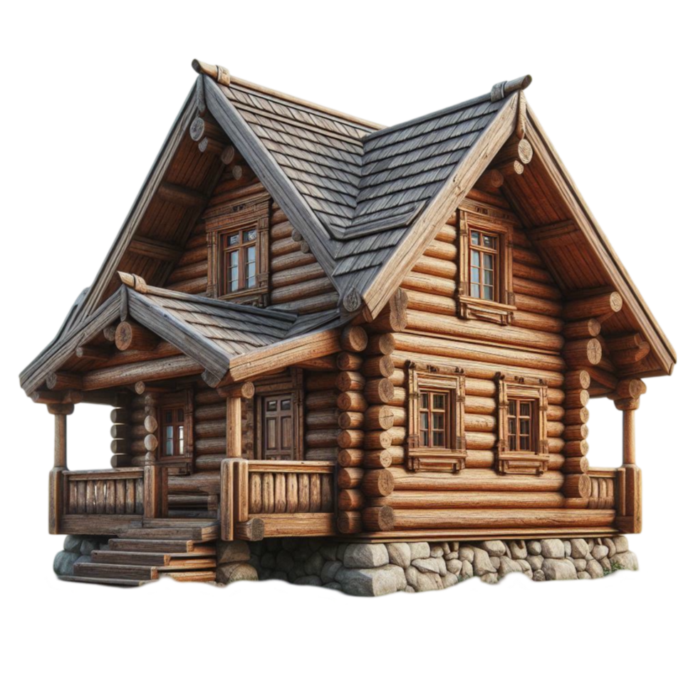 Traditional Wooden Cottage png
