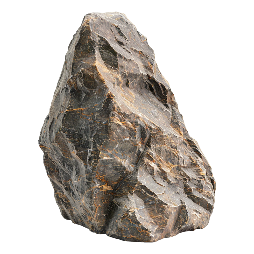 Solid rock formation isolated on transparent background png