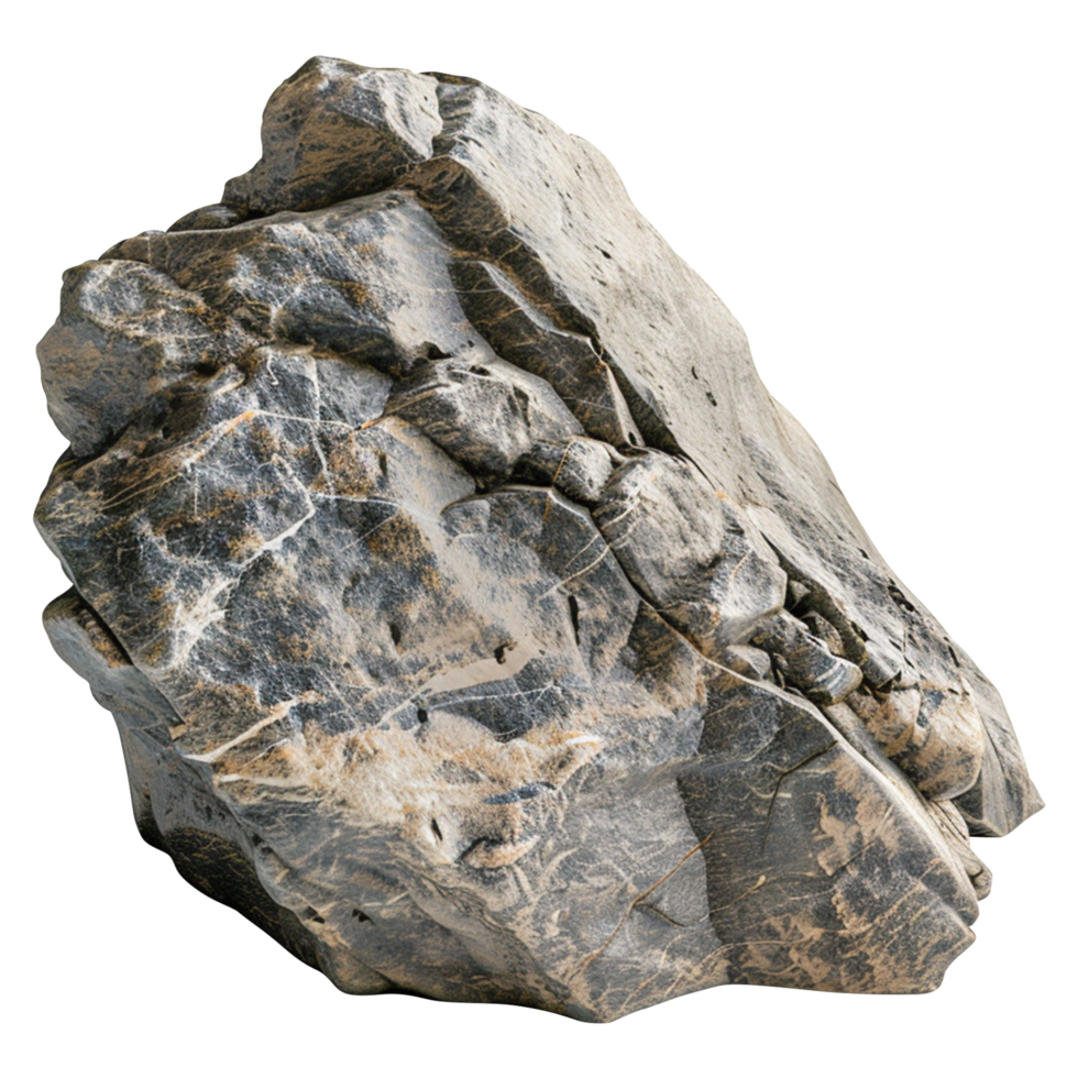 Gray rocky stone isolated for design and digital use png
