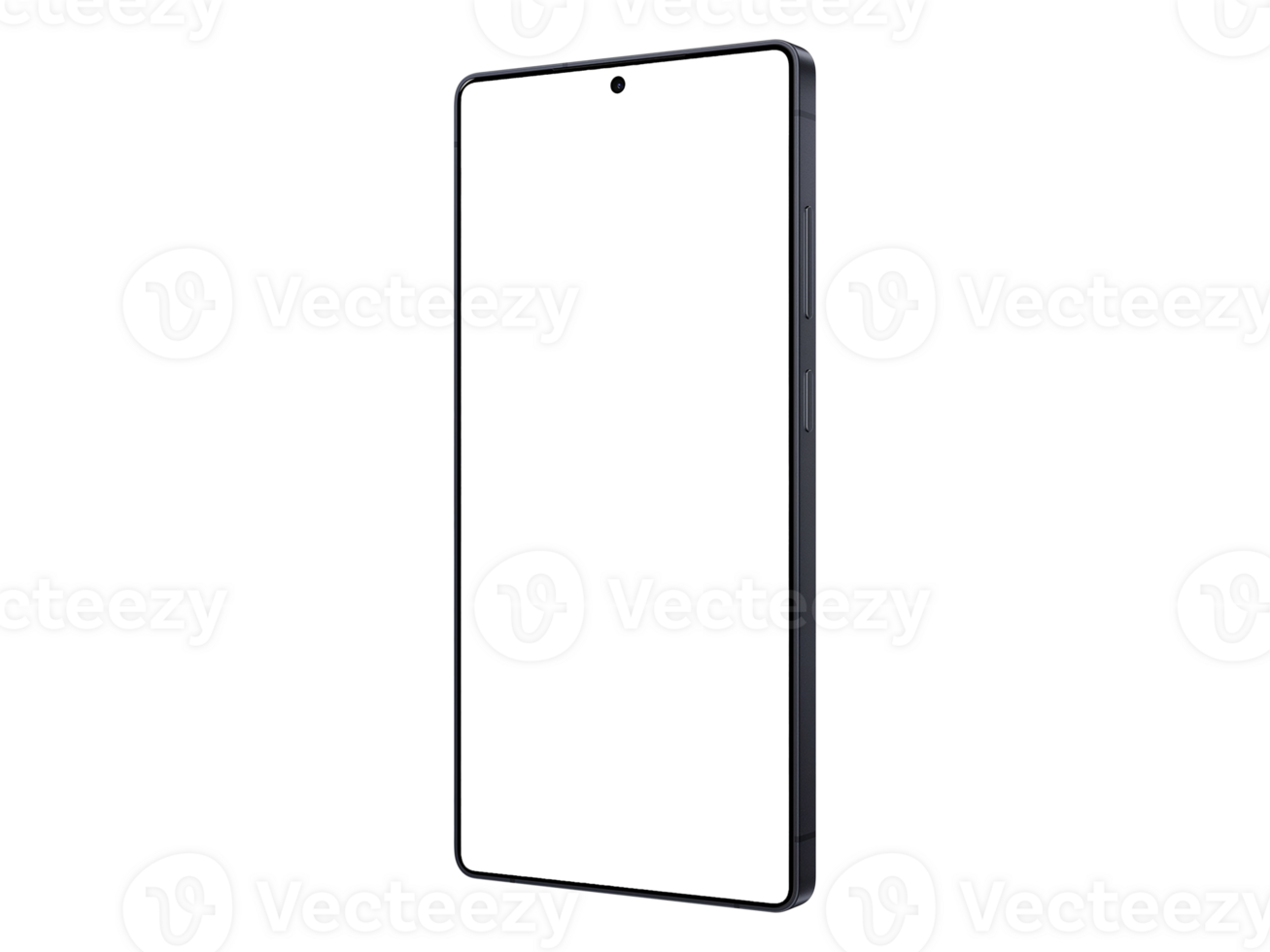 Ultra Titanium Jetblack Smartphone Mockup Template Without Background. Frame Only png
