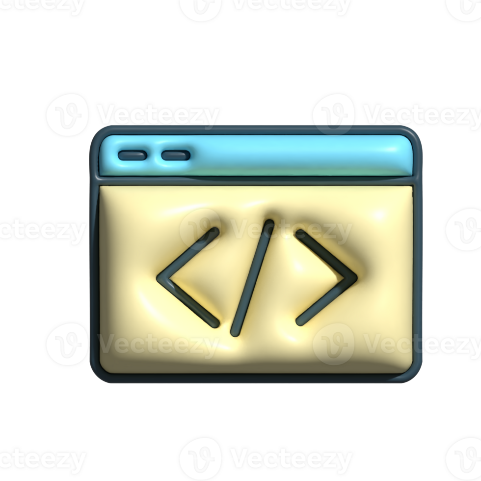 Web Development Icon Coding Symbol in Browser Window png