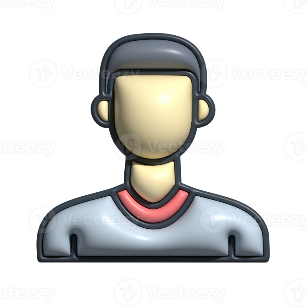 3D Male Avatar Emoji Generic User Profile Icon png