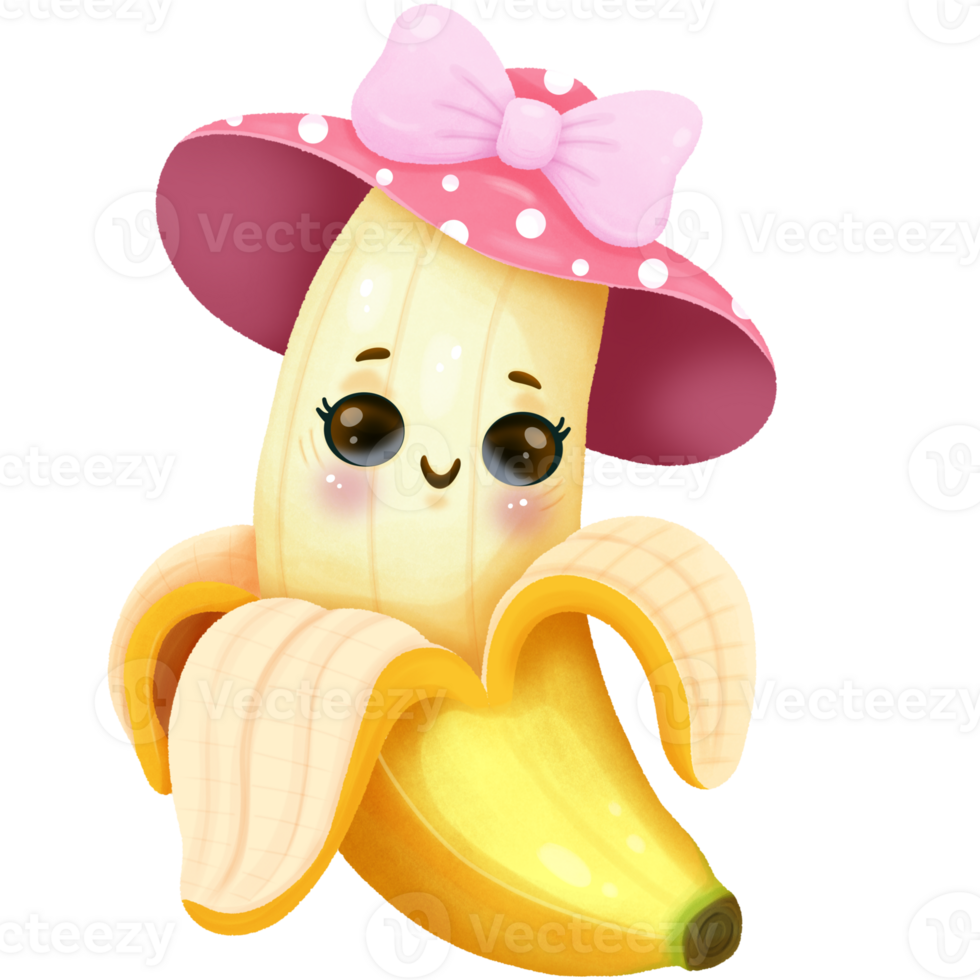 cute banana cartoon png