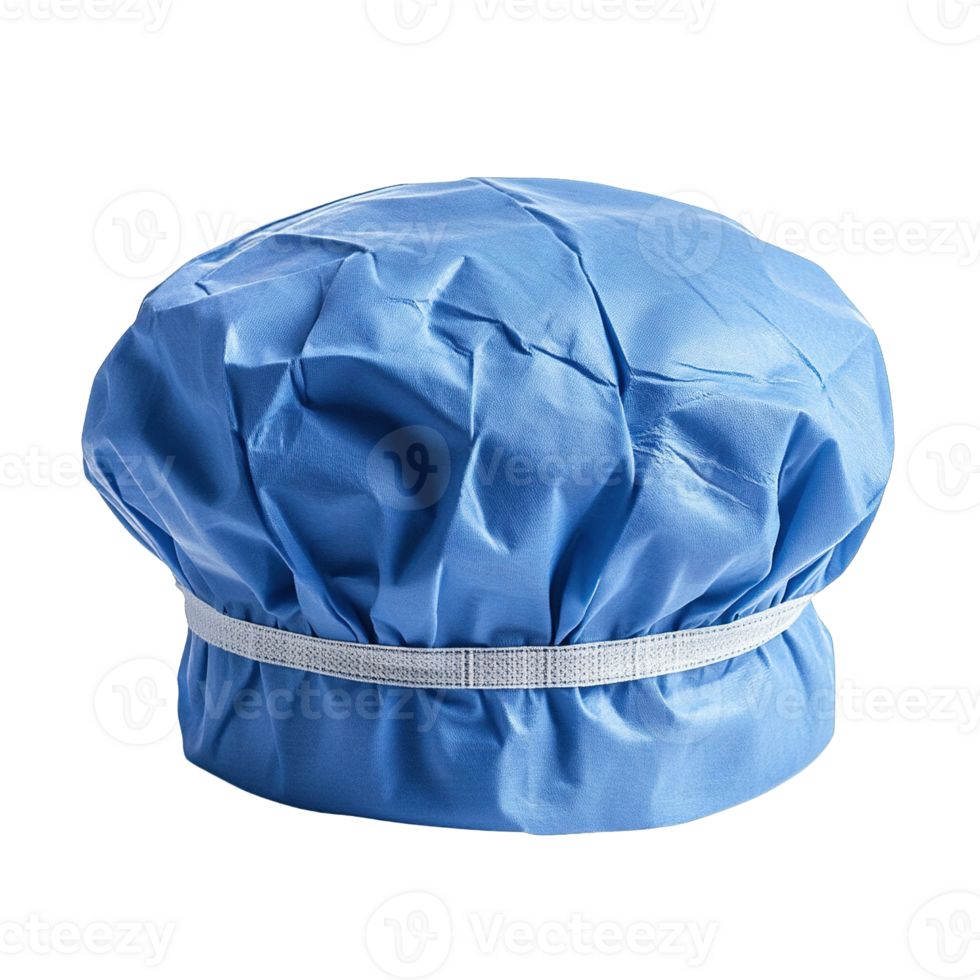 Disposable Blue Medical Cap Isolated on Transparent Background png