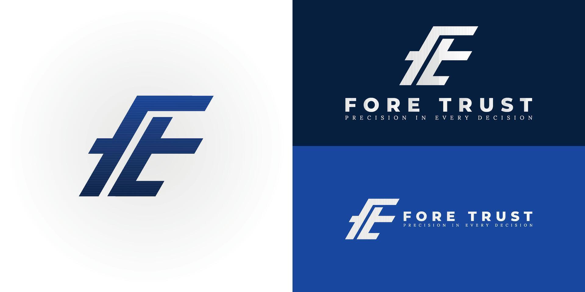 The dynamic logo design features the initials FT creatively integrated into a stylized, forward-moving form, creating a symbol that evokes a sense of strategic growth and insightful market analysis. vector