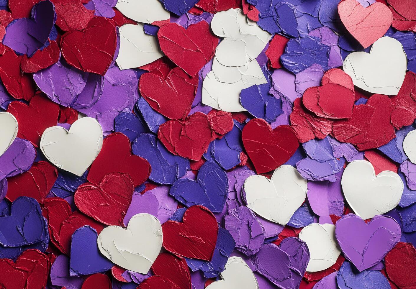 Colorful Heart Confetti Background photo