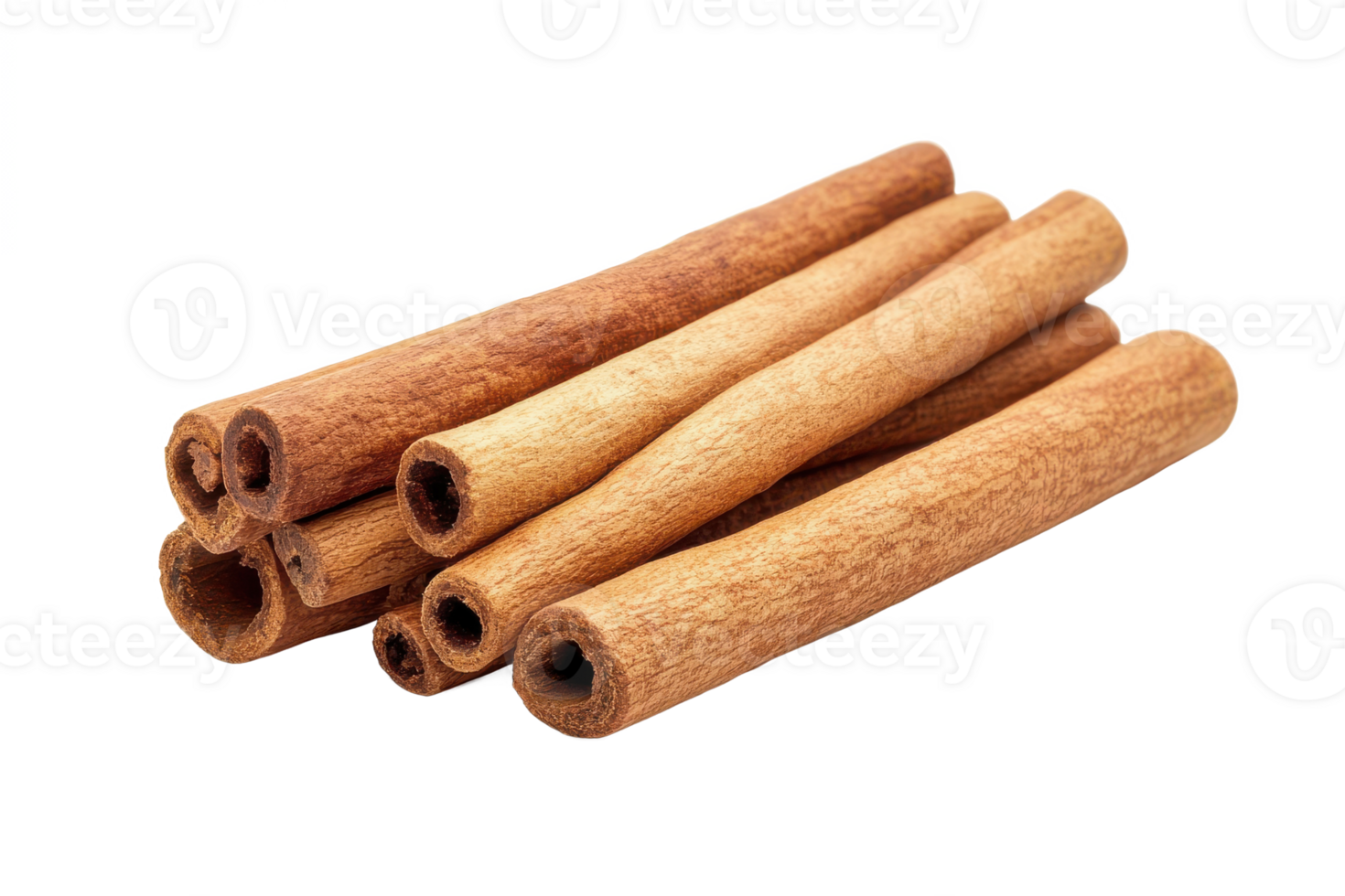 A Cinnamon sticks and powder image, showcasing spice, flavor, and culinary ingredient details. png