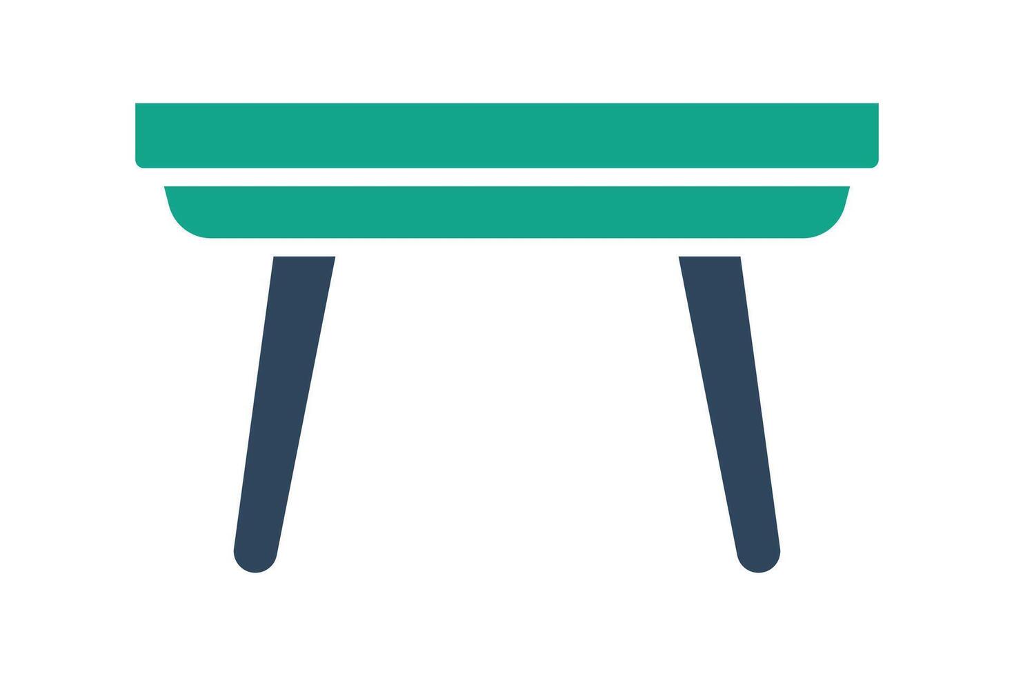 Table icon. solid icon style. icon related to furniture. furniture elements illustration vector