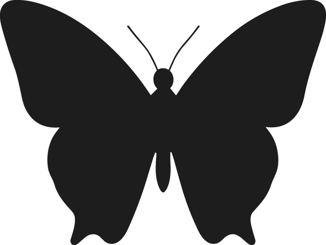 Butterfly Silhouette - Elegant Insect Illustration vector