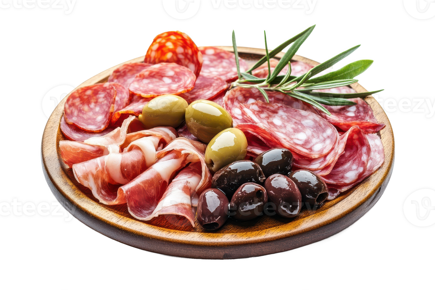 A Charcuterie plate image, showcasing cured meats, appetizer spread, and culinary presentation details. png