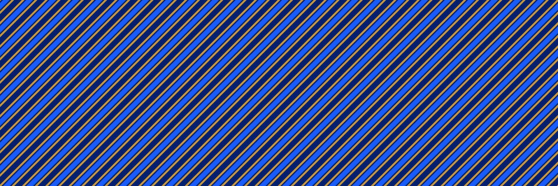Seamless diagonal stripe pattern. Blue and brown oblique line background for design textile, fabric swatch, scarf cloth, suit print. Masculine navy color repeating wallpaper. vector
